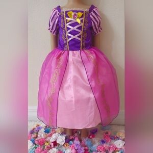 "Enchanting Girls Inspired  Princess Rapunzel Dress With Acessories"